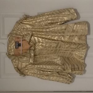 Timeless Gold with Zebra Striped Jacket By Berek